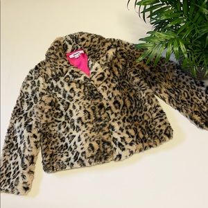DKNY Big Girl Faux Fur Jacket